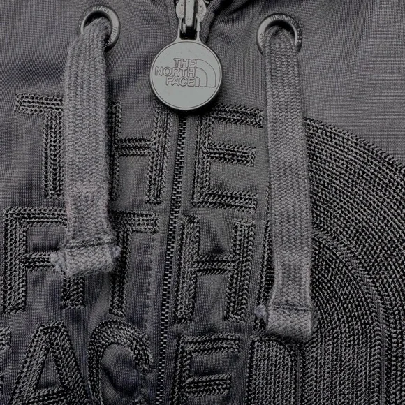 The North Face Men’s Medium Full Zip Hoodie Jacket Black Fleece Lined - Picture 7 of 16
